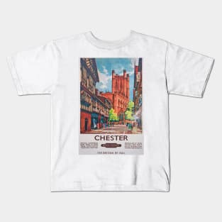 Vintage British Railways Chester Poster Kids T-Shirt